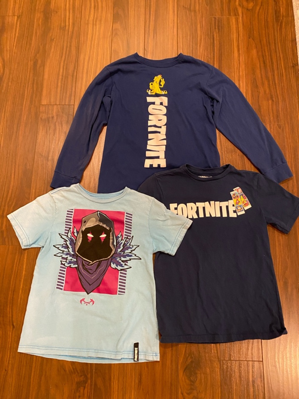 Bundle of Boys Fortnite Shirts 10/12, 14/16